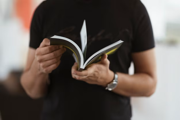 Man reading a book